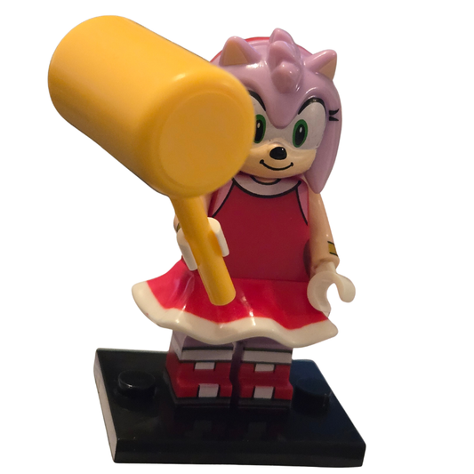 Benutzerdefinierte Lego-kompatible Amy Rose Minifigur