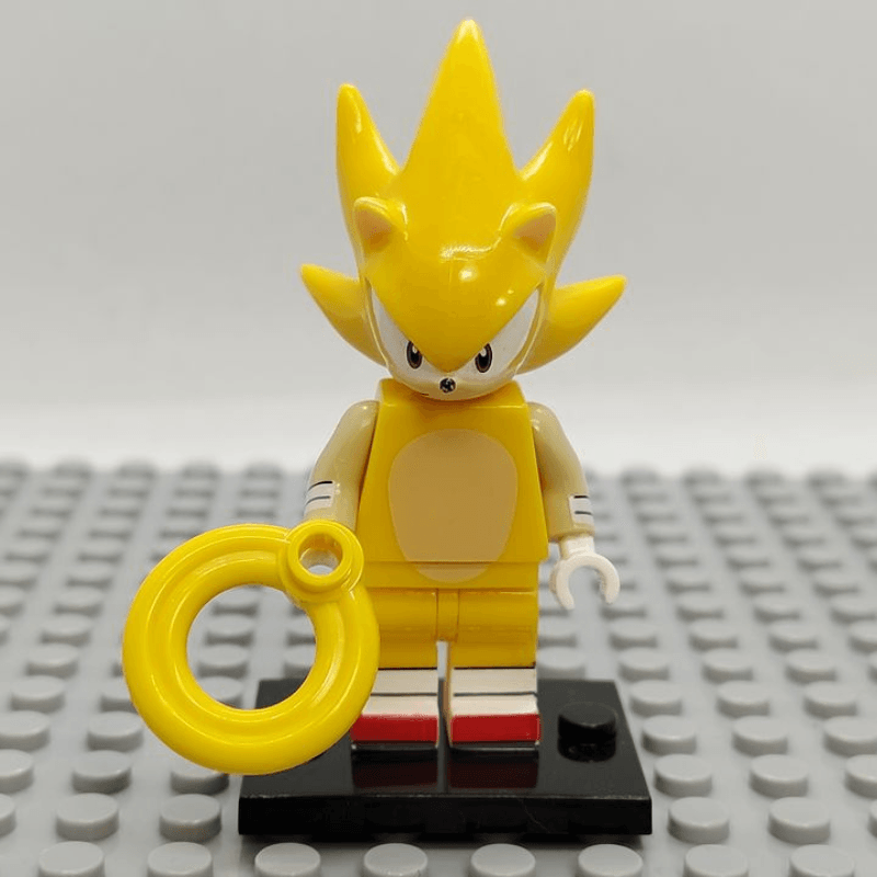 Custom Lego Compatible Super Sonic Minifig