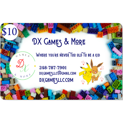 DX Games & More LLC E-Gift Card