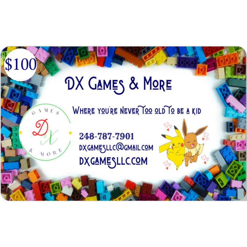DX Games & More LLC E-Gift Card Dx Games & More DX Games & More LLC E-Gift Card Dx Games & More