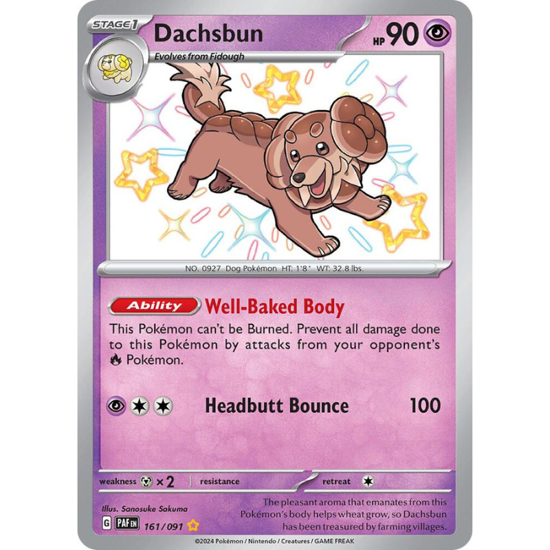 Dachsbun - Paldean Fates #161/091