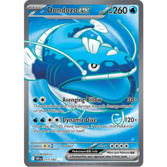 Dondozo ex - Destined Rivals #211/182