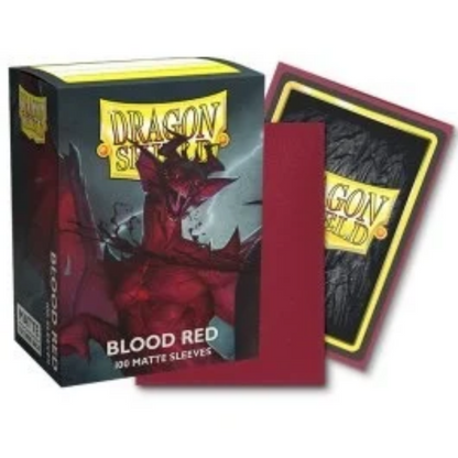 Dragon Shield Sleeves: Standard Matte - Blood Red (100)