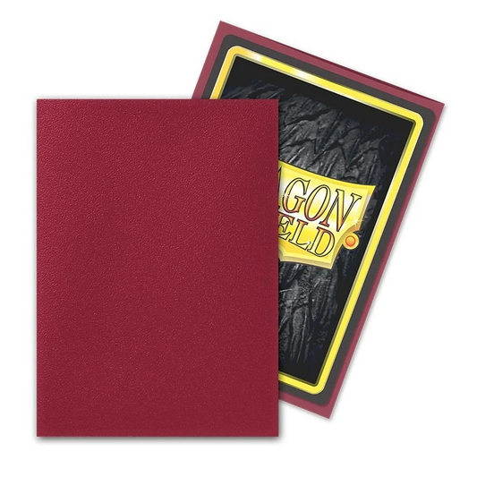 Dragon Shield Sleeves: Standard Matte - Blood Red (100)