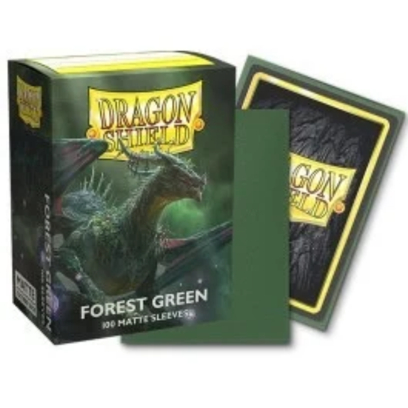 Dragon Shield Sleeves: Standard Matte -  Forest Green (100)