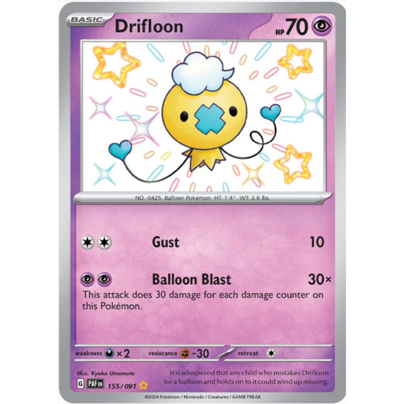 Drifloon - Paldean Fates #155/091