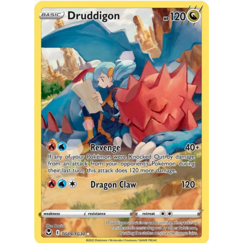 Druddigon - Silver Tempest Trainer Gallery #TG09/TG30