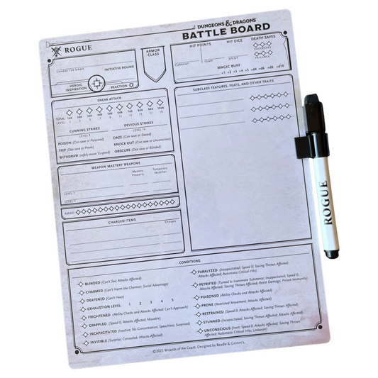 Dungeons & Dragons: 5E: Battle Board: Rogue