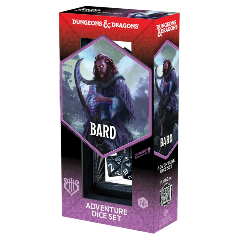 Dungeons & Dragons Adventure Dice: Bard Blue/Black