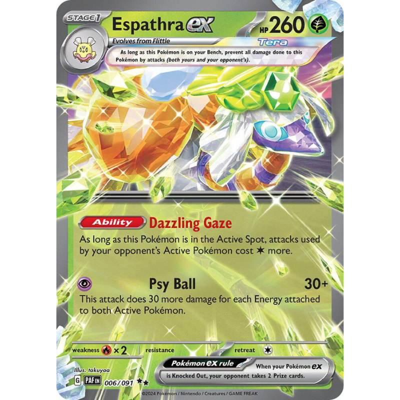 Espathra ex - Paldean Fates #006/091