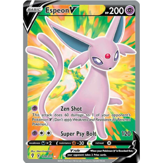 Espeon V (Full Art) - Evolving Skies #179/203