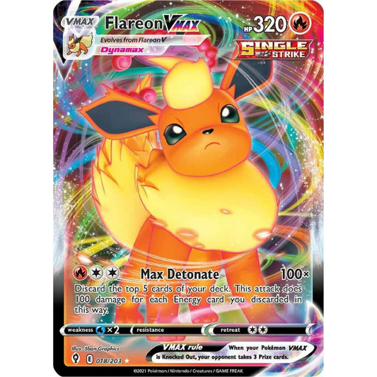 Flareon VMAX - Evolving Skies #018/203