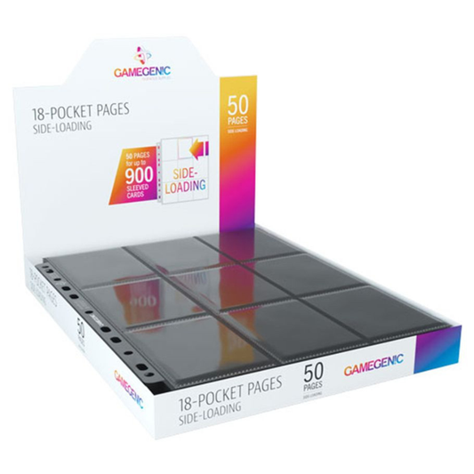 GameGenic Pages: 18-Pocket Pages: Sideloading Black (50)