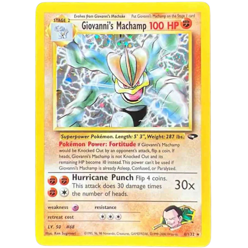 Giovanni's Machamp - Gym Challenge #006/132