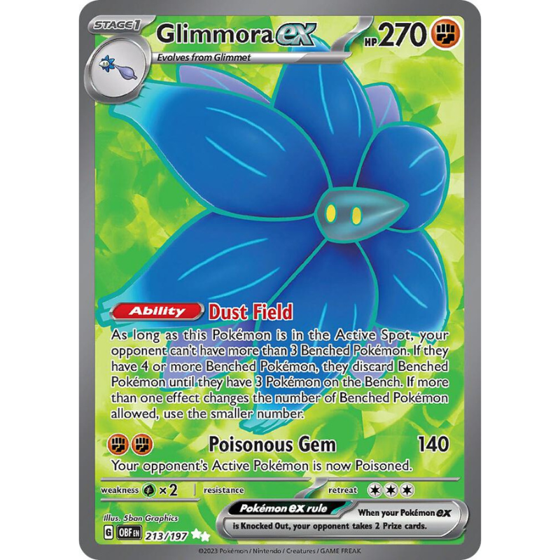 Glimmora ex - Obsidian Flames #213/197