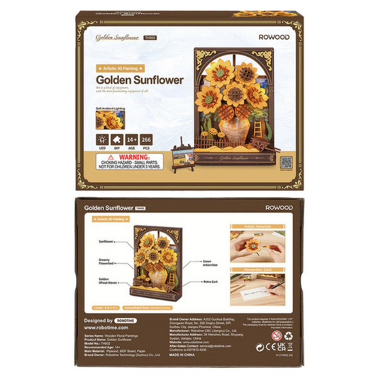 Golden Sunflower - Rolife DIY Miniature
