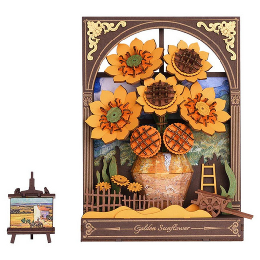 Golden Sunflower - Rolife DIY Miniature