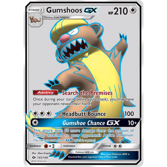 Gumshoos GX (Full Art) - SM Base Set #145/149