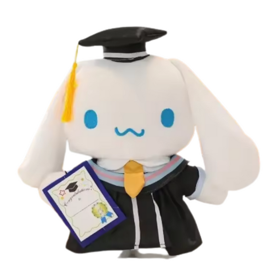 Hello Kitty Cinnamoroll Graduation plush 10in