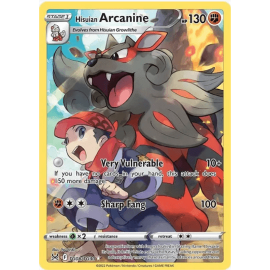 Hisuian Arcanine - Lost Origin Trainer Gallery #TG08/TG30