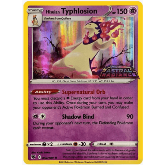Hisuian Typhlosion - 052/189 (GameStop Exclusive) #052/189