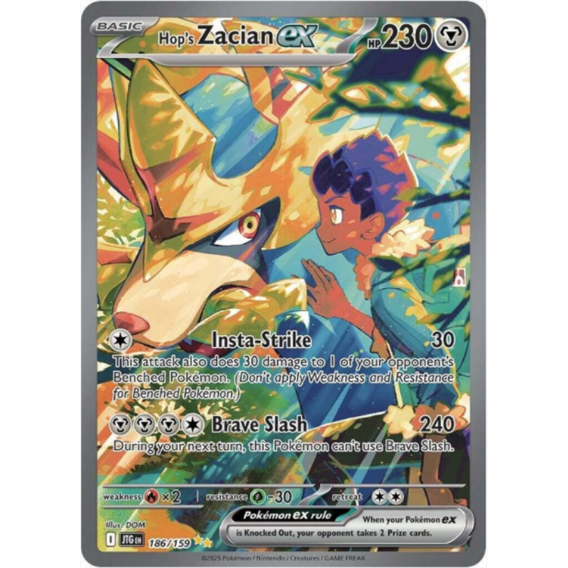 Hop's Zacian ex - Journey Together #186/159