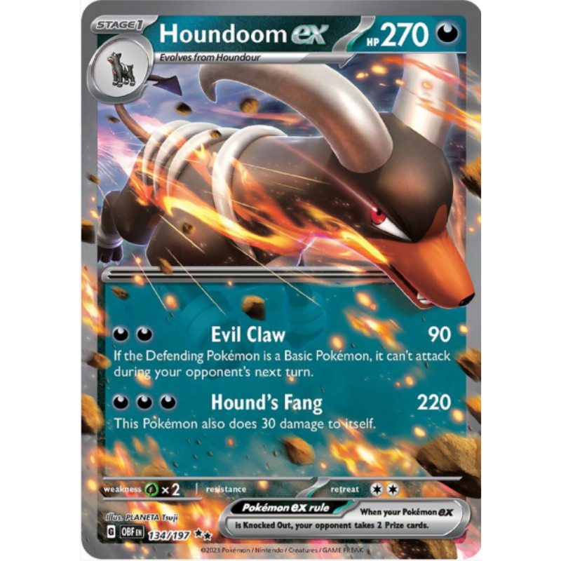 Houndoom ex - Obsidian Flames #134/197