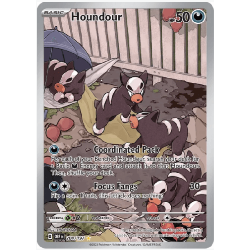 Houndour - Obsidian Flames #204/197