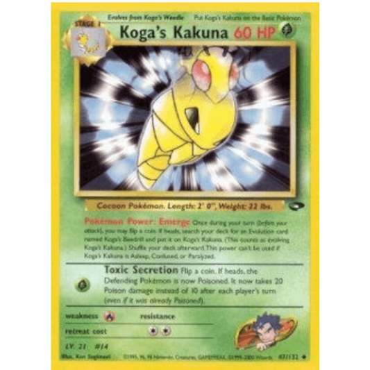 Koga's Kakuna - Gym Challenge #047/132
