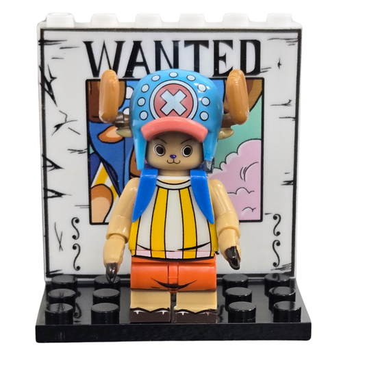 Lego Compatible One Piece Tony Tony Chopper Wanted Poster Custom Minifig