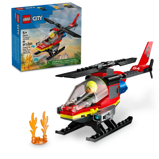 Lego City Fire Rescue Helicopter 60411