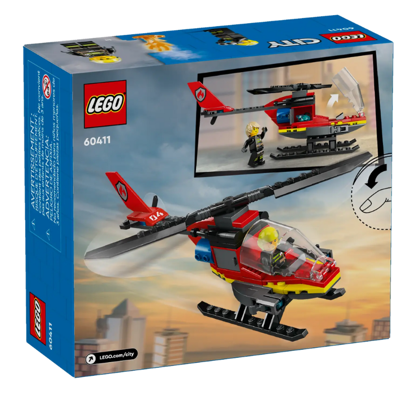 Lego City Fire Rescue Helicopter 60411