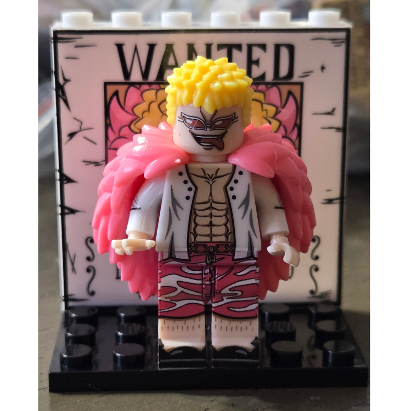 Lego Compatible One Piece Donquixote Doflamingo Wanted Poster Custom Minifig
