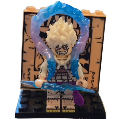 Lego-kompatible One Piece Monkey D. Luffy V2 benutzerdefinierte Minifigur