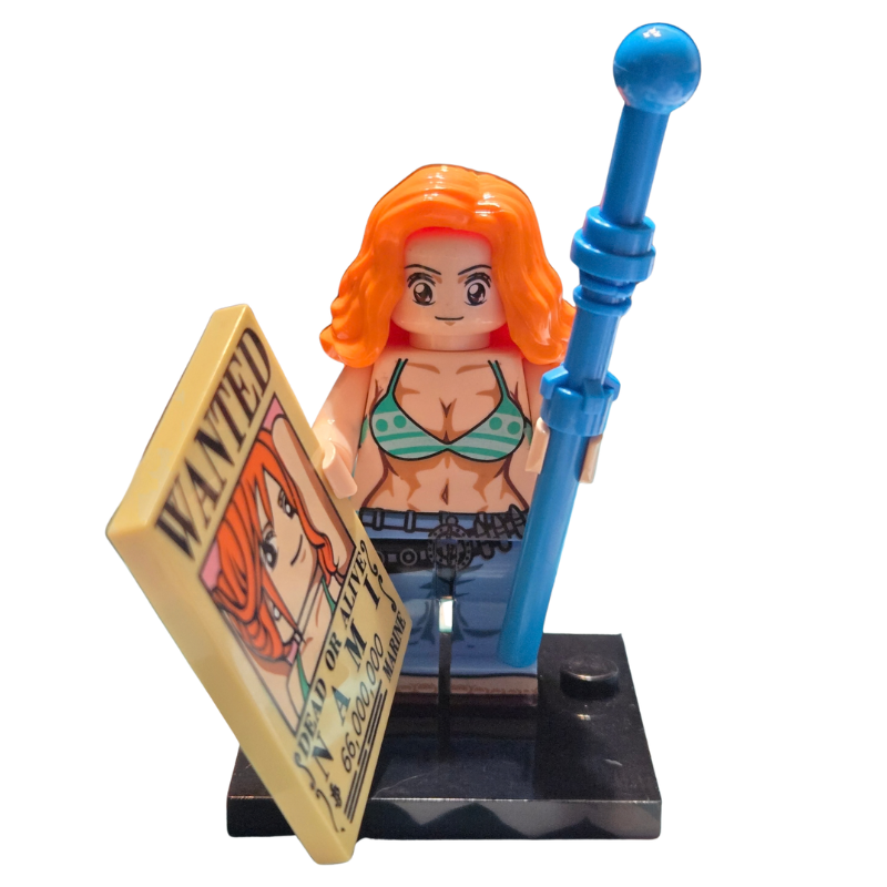 Lego Compatible One Piece Nami Wanted Poster Custom Minifig