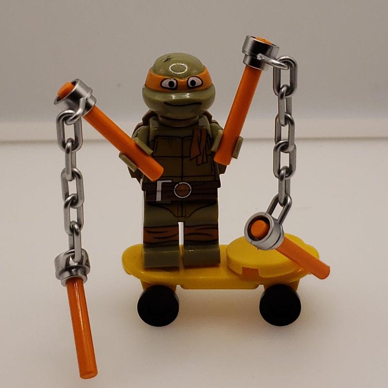 Lego Compatible TMNT Michelangelo Custom Minifig