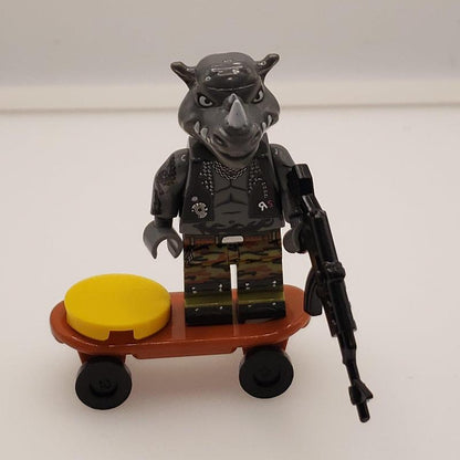 Lego Compatible TMNT Rocksteady Custom Minifig