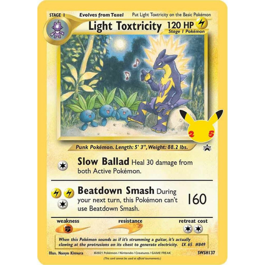 Light Toxtricity - Sword & Shield Promo Cards #SWSH137