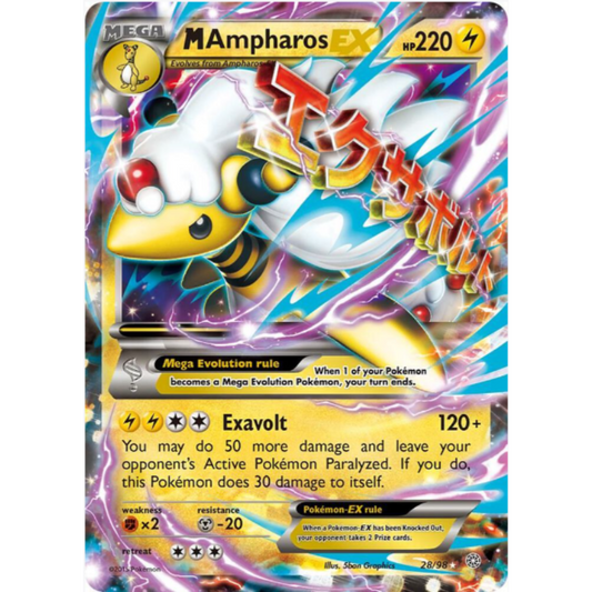 M Ampharos EX - XY - Ancient Origins #28/98