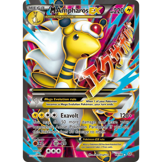 M Ampharos EX (88 Full Art) - Ancient Origins #88/98