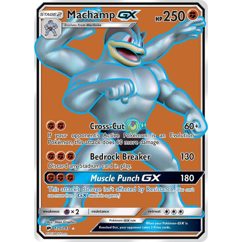 Machamp GX (Full Art) - Burning Shadows #135/147