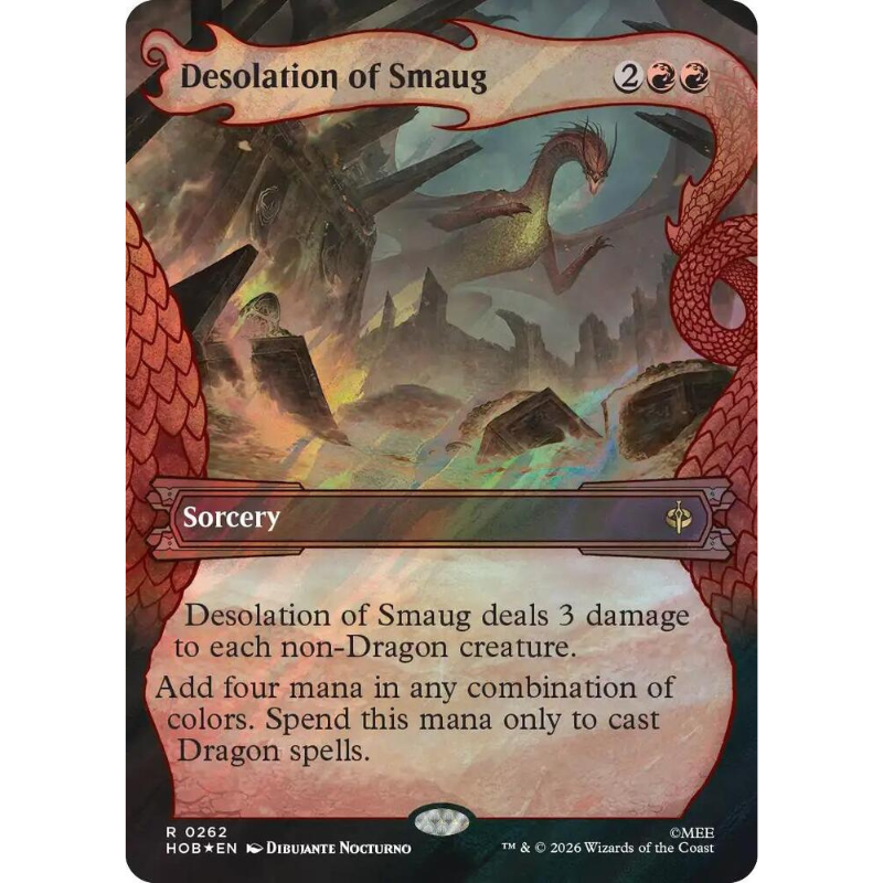 Magic: The Gathering Desolation of Smaug (Showcase) (Surge Foil) - The Hobbit #262