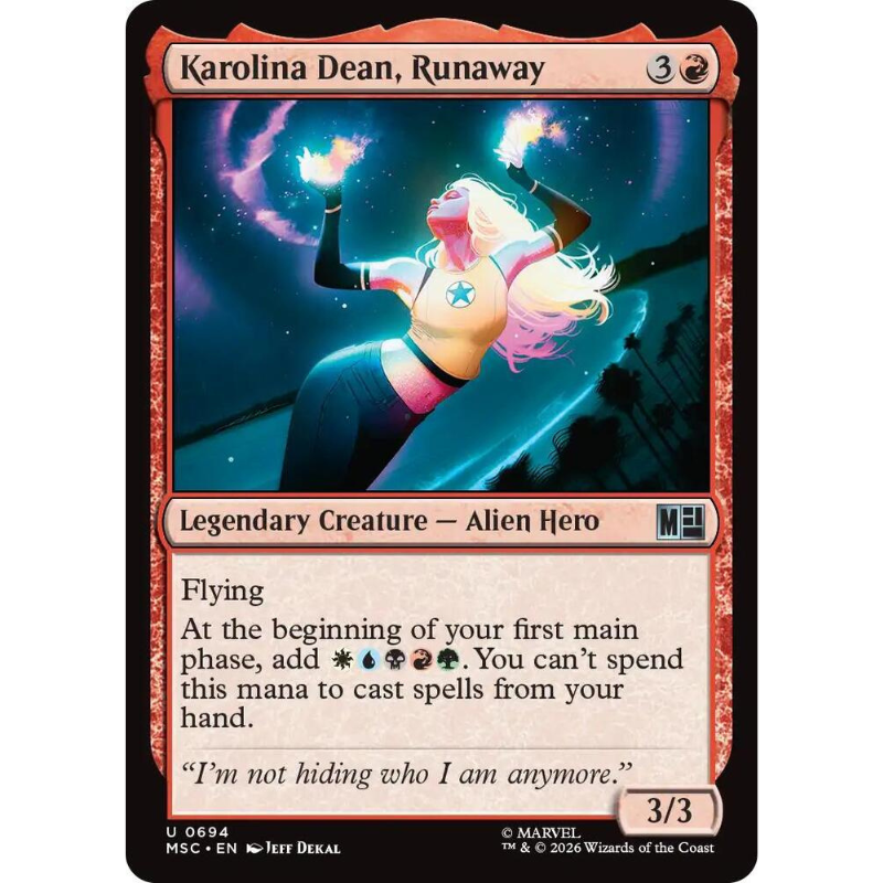 Magic: The Gathering Karolina Dean, Runaway - Commander: Marvel Super Heroes #694
