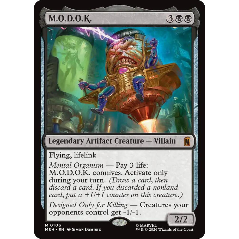 A Magic: The Gathering trading card for the M.O.