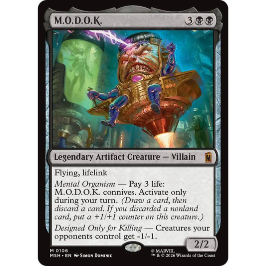 A Magic: The Gathering trading card for the M.O.