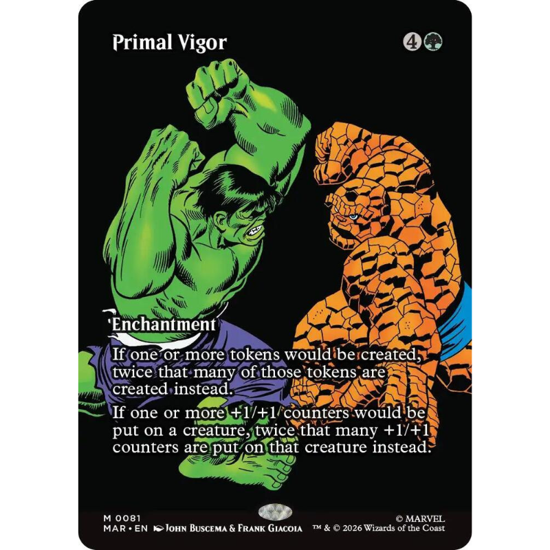 Magic: The Gathering Primal Vigor (Borderless) - Marvel Super Heroes #81 NM