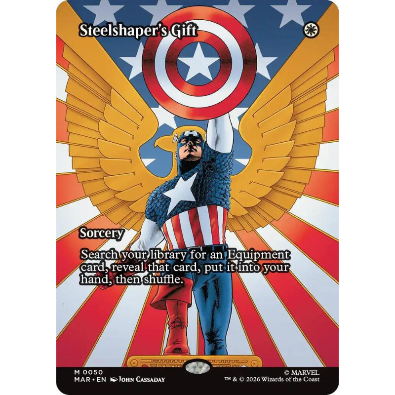 Magic: The Gathering Steelshaper's Gift (Borderless) - Marvel Universe Eternal #50