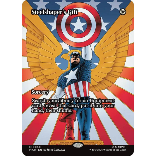 Magic: The Gathering Steelshaper's Gift (Borderless) - Marvel Universe Eternal #50