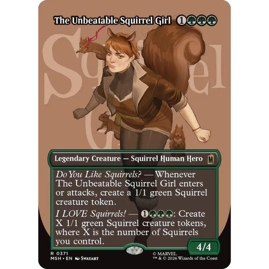 Magic: The Gathering The Unbeatable Squirrel Girl (Borderless) - Marvel Super Heroes #371