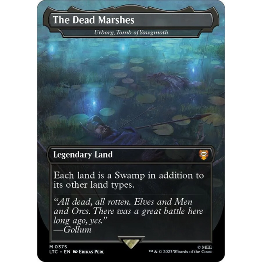 Magic: The Gathering The Dead Marshes - Urborg, Tomb of Yawgmoth (Borderless) - Commander: The Lord of the Rings: Tales of Middle-earth #375